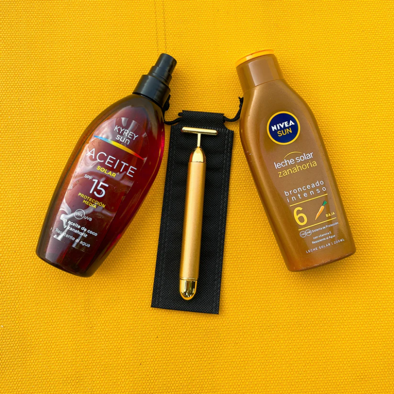 Masajeador facial Golden Vibe