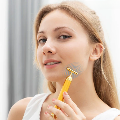Masajeador facial Golden Vibe